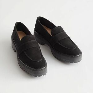 & Other Stories Chunky Suede Leather Loafers